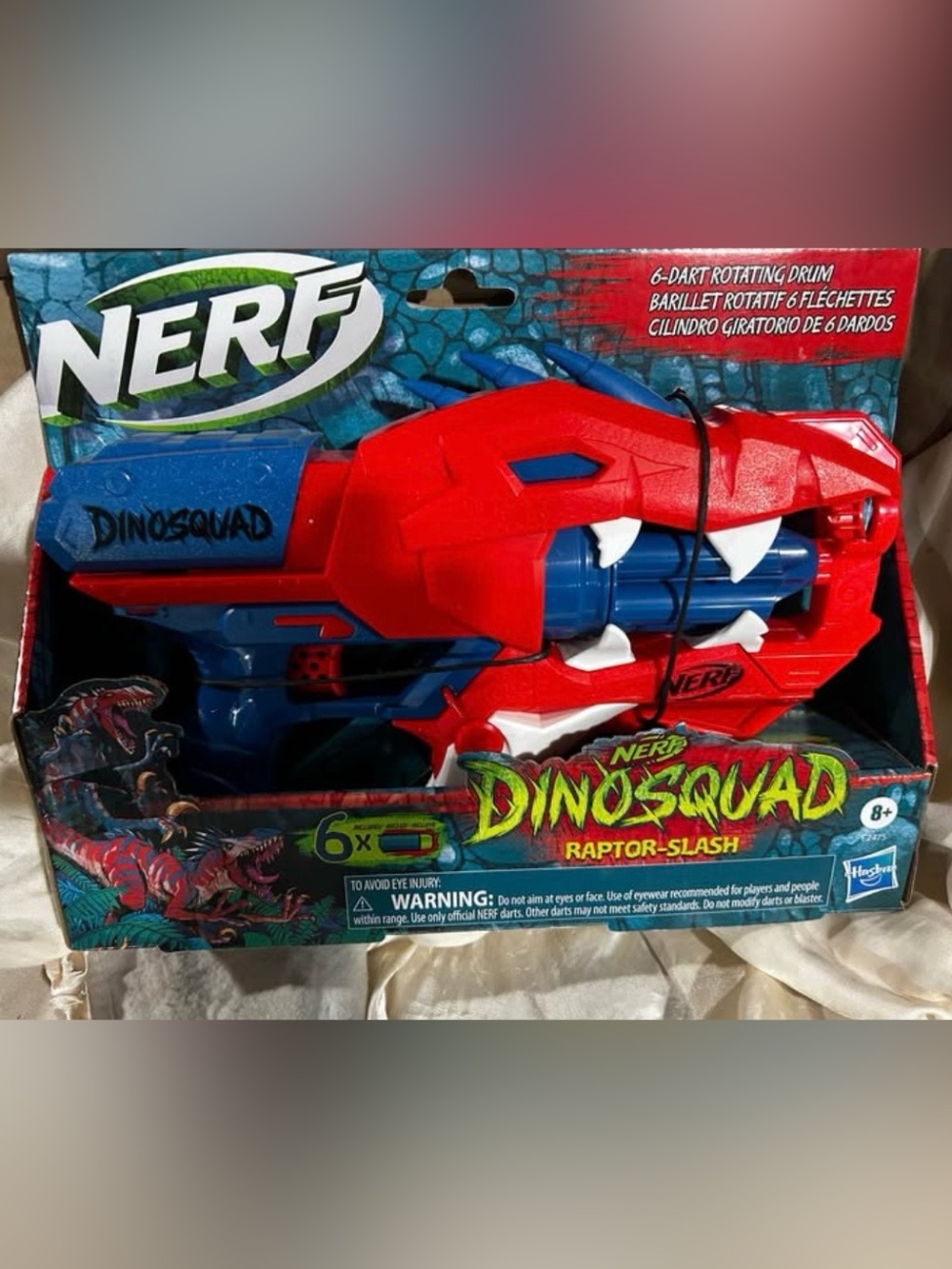 New Nerf DinoSquad Raptor-Slash Blaster - Red & Blue